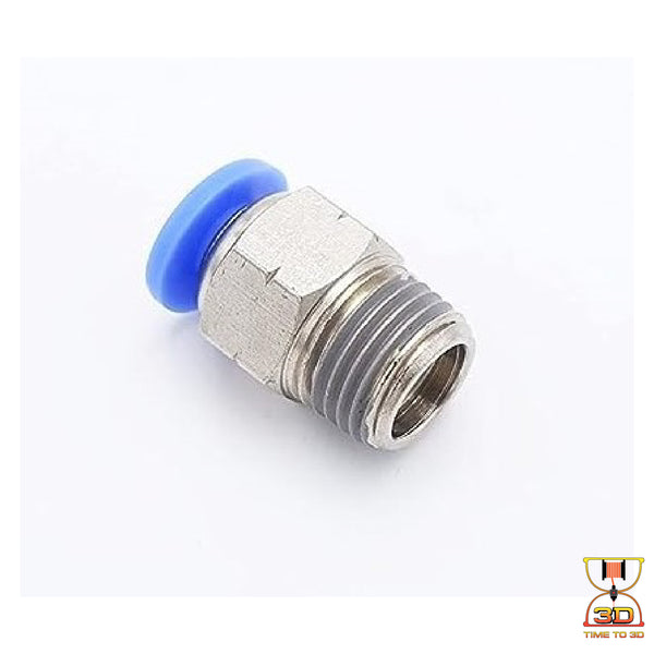 Pneumatic Connectors for 1.75mm Filament with Quick Coupler PC4-01 connector for 2mm x 4mm PTFE Tube