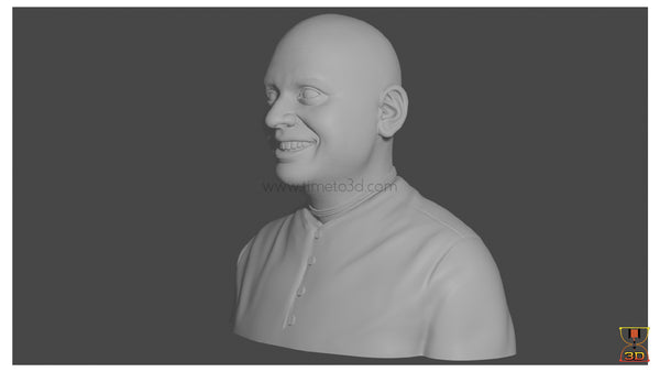 Gaur Gopal Das - CAD Model Bust