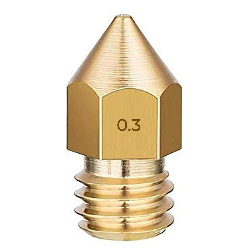 MK8 Brass Nozzle for 3D Printer 0.2mm, 0.3mm, 0.4mm, 0.5mm, 0.6mm, 0.8 –  Time To 3D