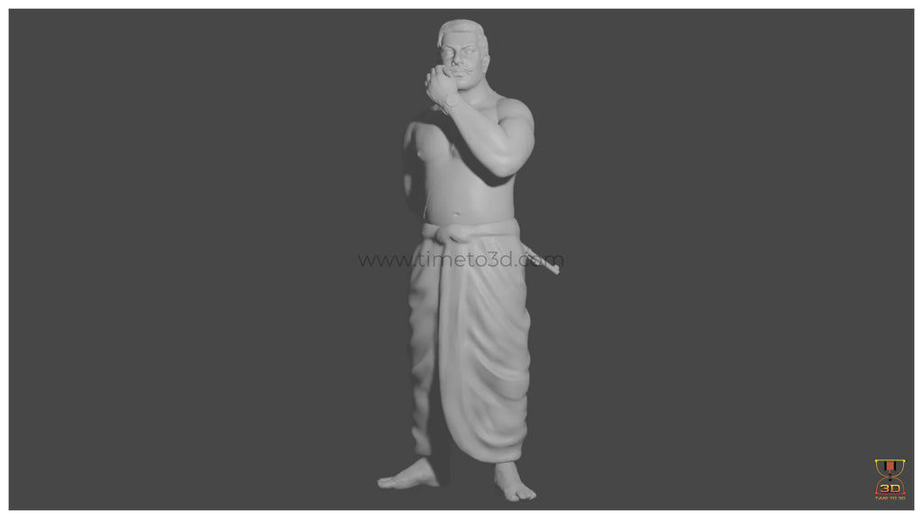 Chandra Shekhar Azad - CAD Model – Time To 3D