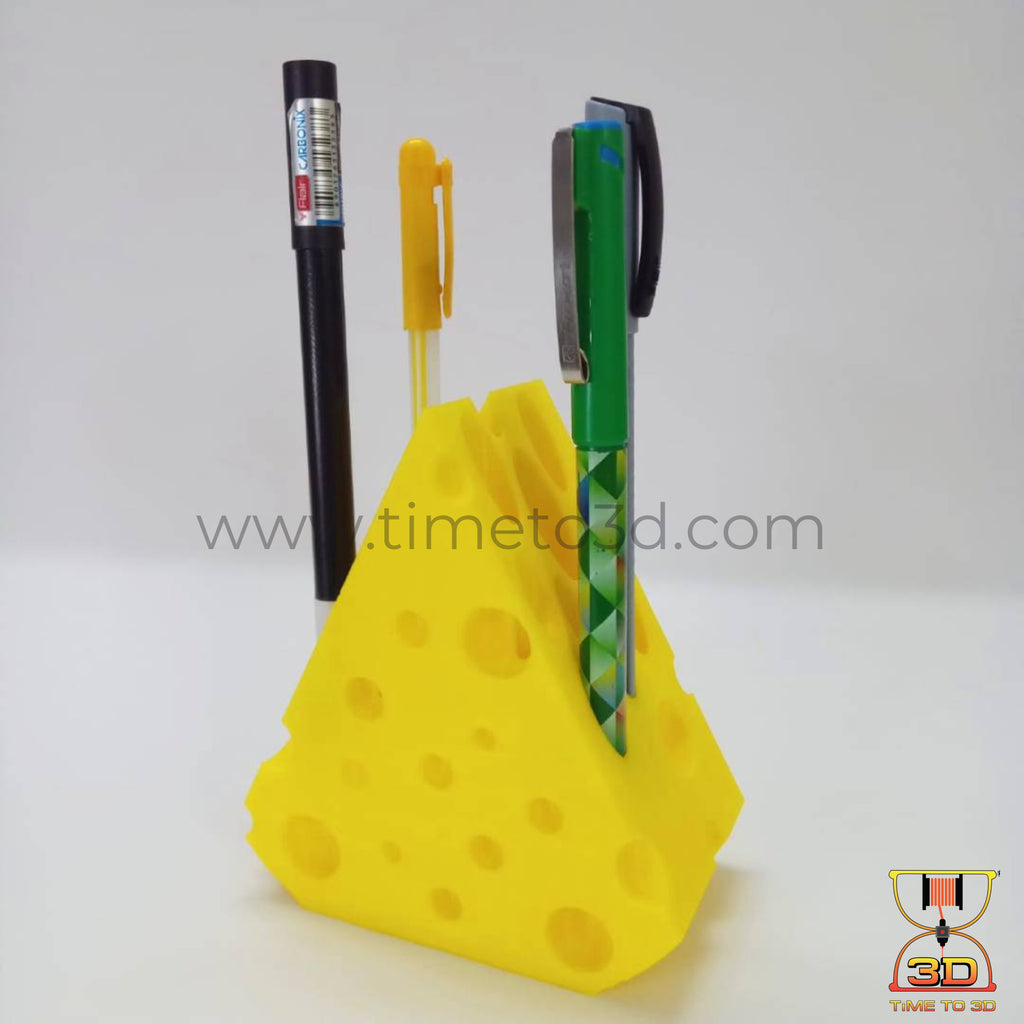 Cheese Block Pen Stand