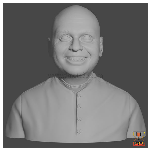 Gaur Gopal Das - CAD Model Bust