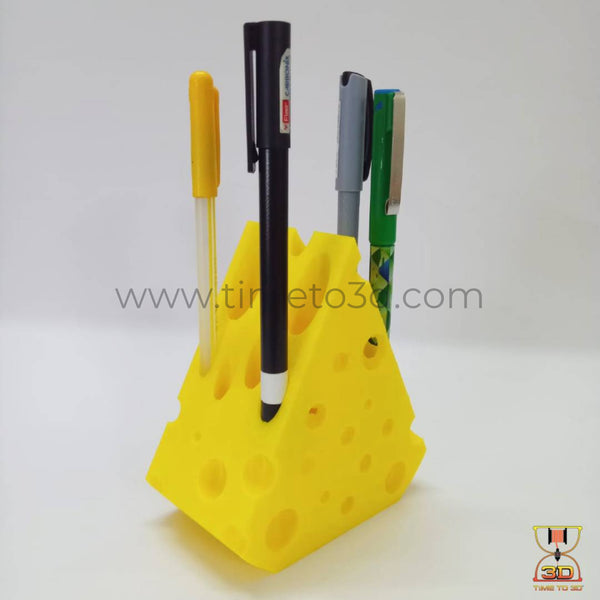 Cheese Block Pen Stand