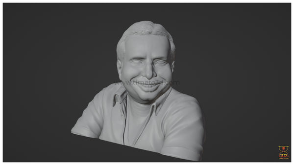 R.D. Burman - CAD Model Bust