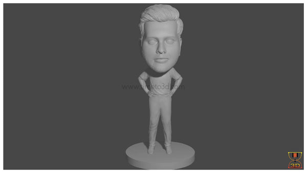 Rohit Sharma Cartoonhead - CAD Model