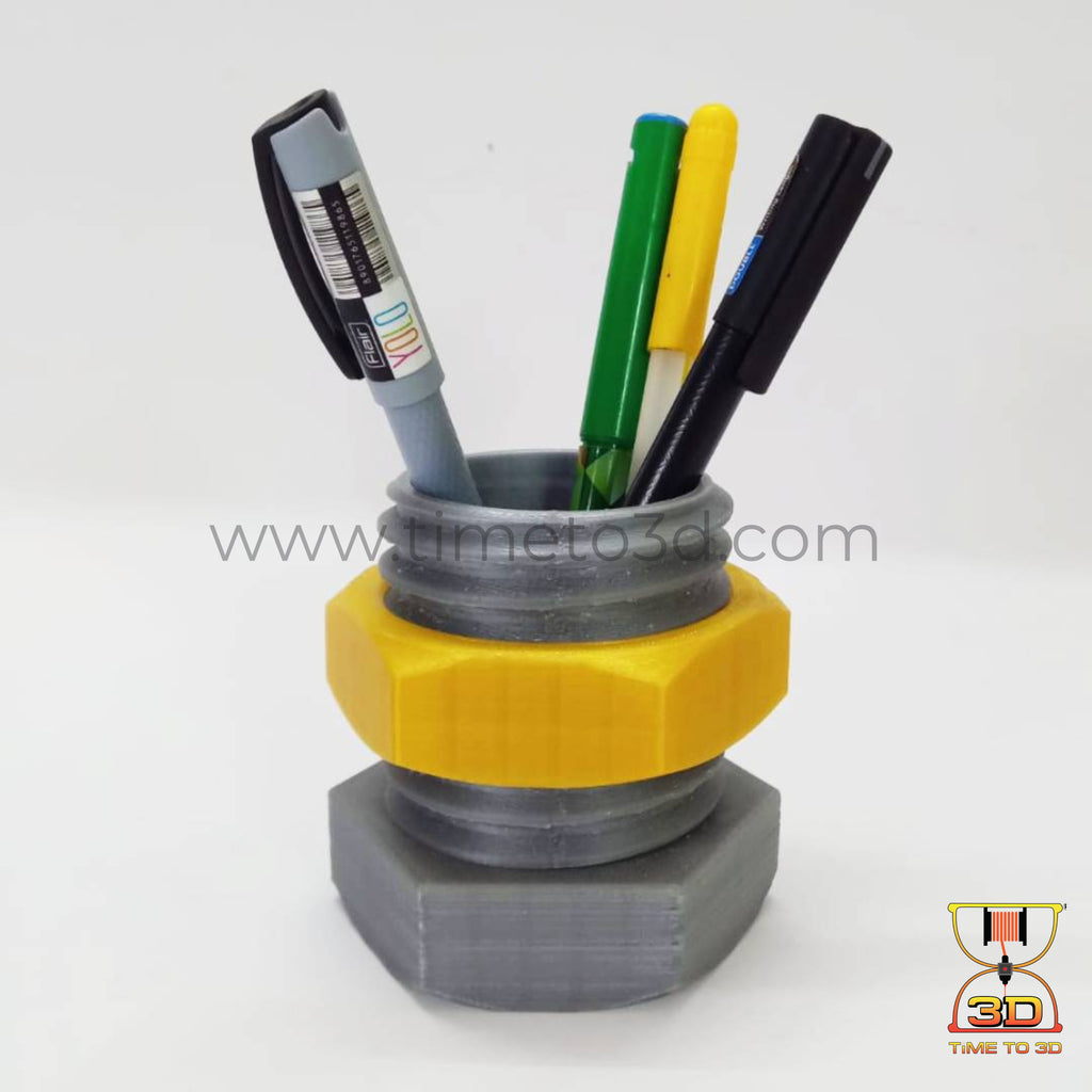 Nut & Bolt Pen Stand