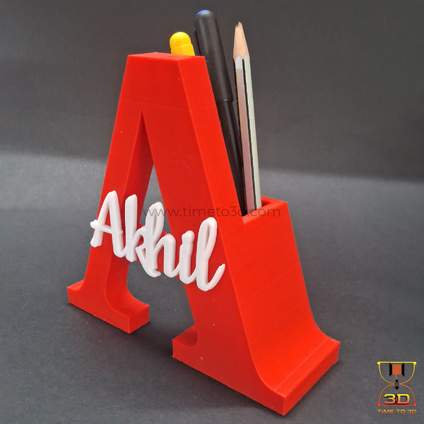 Custom Alphabet Name Pen Stand