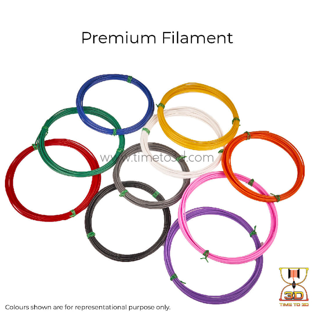 PLA+ Filament Refill Packs (5 Meters x 10 Colors)