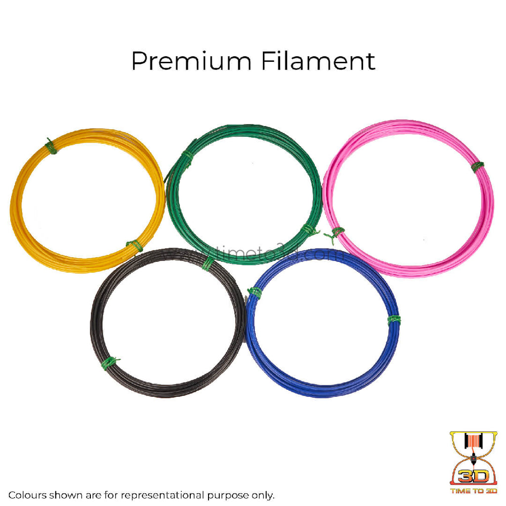 PLA+ Filament Refill Packs (10 Meters x 5 Colors)